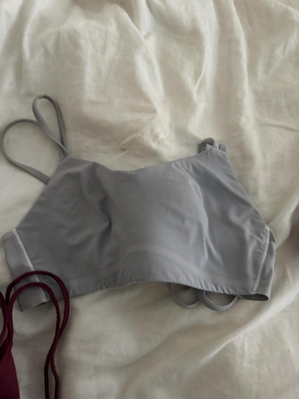lululemon athletica Light Gray High-Neck Bralette